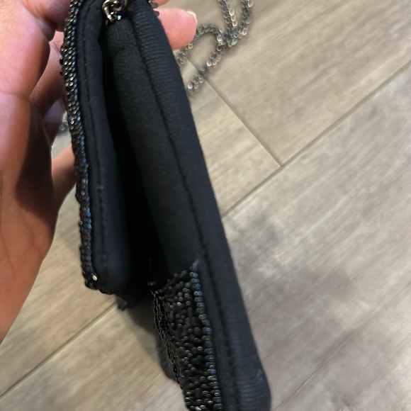 Beaded black mini bag/ clutch - Picture 5 of 9